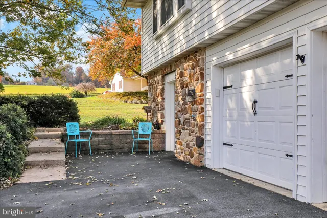 a view of outdoor space with seating area
