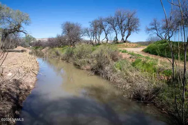 a view of a lake with outside space