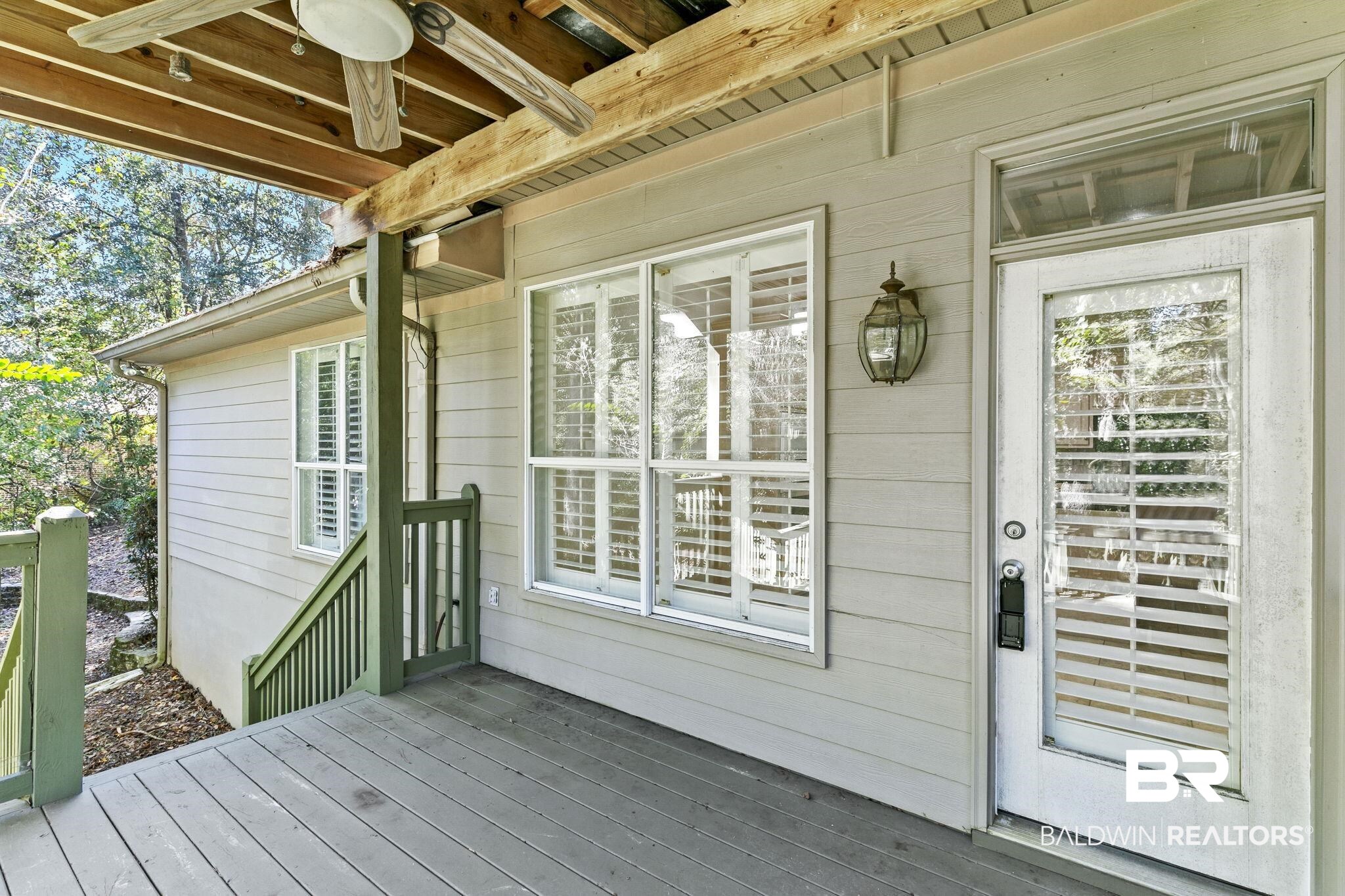 13 Bugle Retreat Daphne, AL 36527 - Photo 39 of 40 Wooden deck with ceiling fan