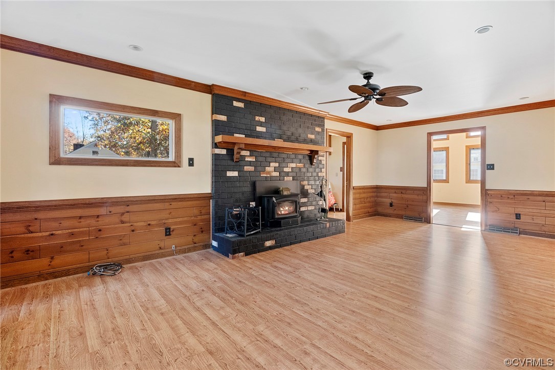 3319 Ludgate Road Chester, VA 23831 - Photo 14 of 47 a view of a livingroom with hardwood floor and a ceiling fan