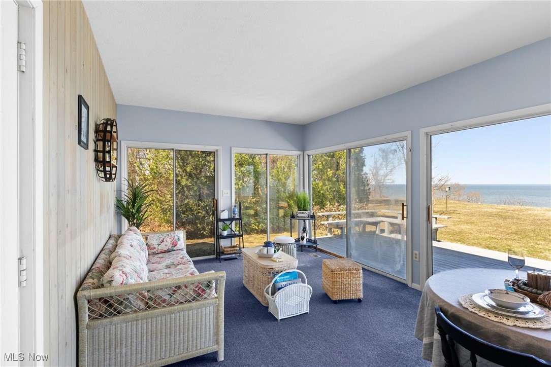 1122 Lake Road Conneaut, OH 44030 - Photo 46 of 50 Sunroom with a water view