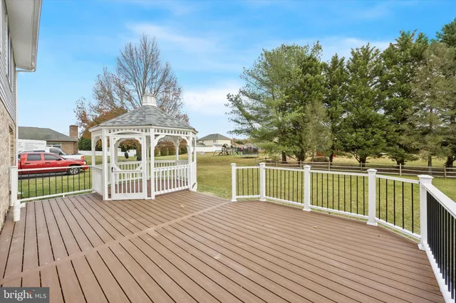 a view of a house with a deck