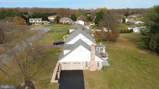 a view of a house with a mountain view