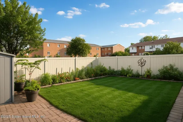 a view of a back yard