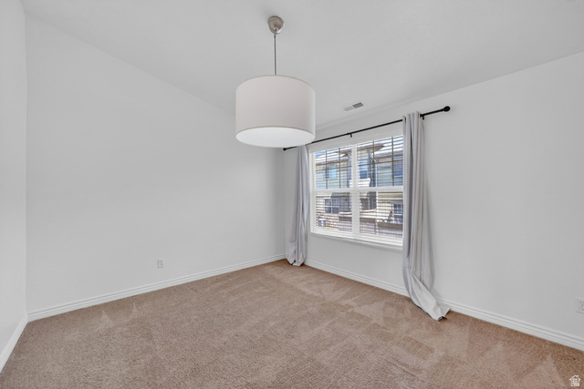 14771 Haddington Road Draper, UT 84020 - Photo 17 of 44 Neutral-toned wall-to-wall carpeting complements the white walls and trim