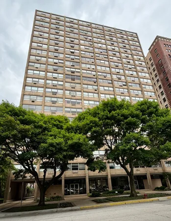 a front view of a building