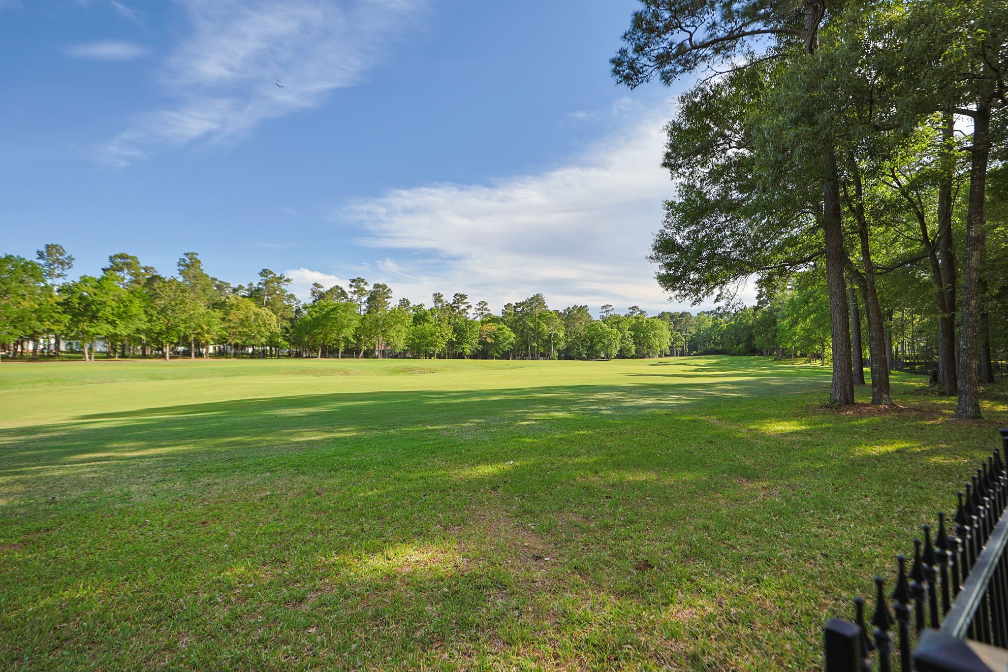38223 Windy Ridge Trail Magnolia, TX 77355 - Photo 43 of 48 A view of the 4th fairway of the golf course from the backyard of this house.