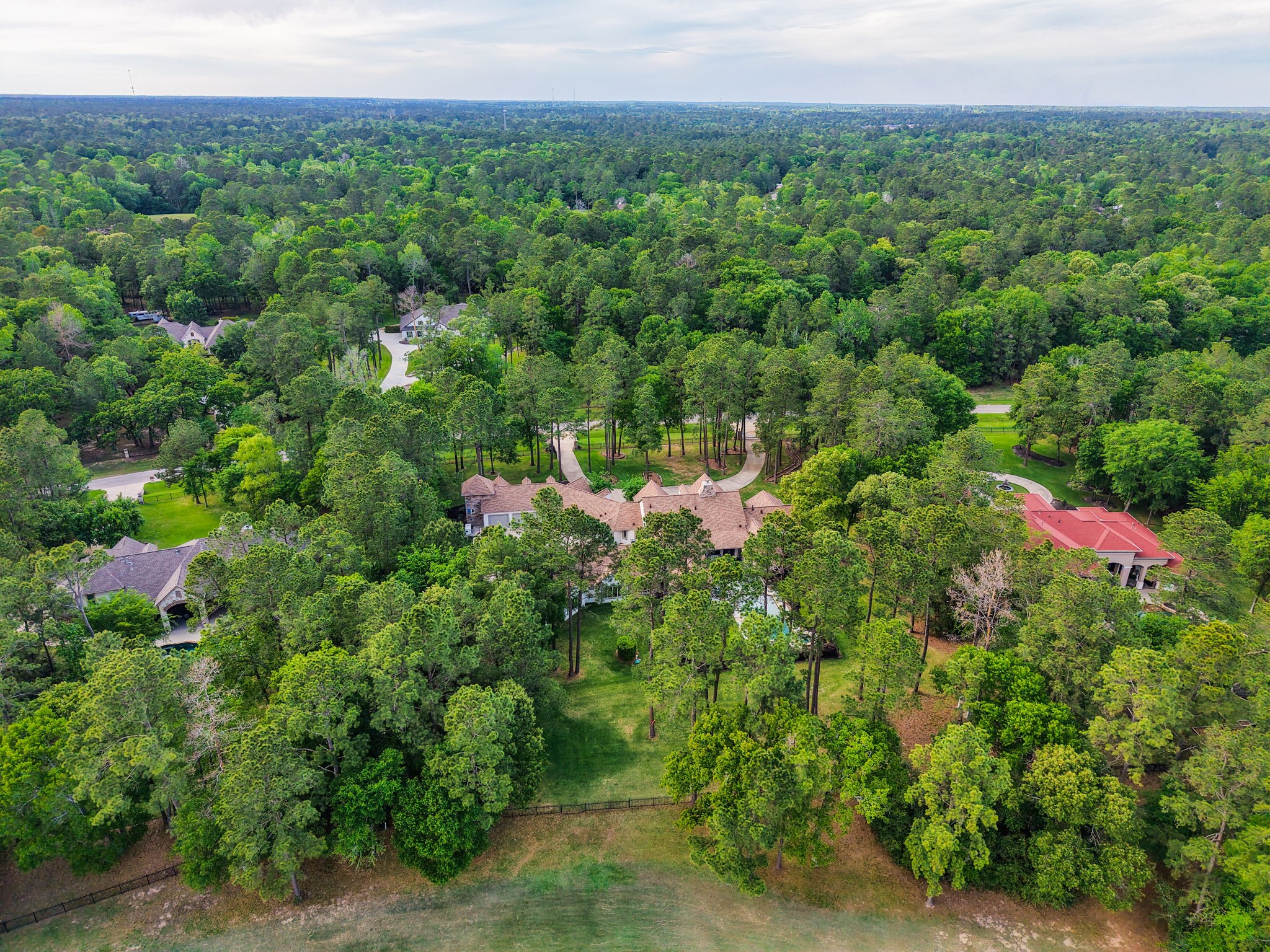 38223 Windy Ridge Trail Magnolia, TX 77355 - Photo 46 of 48 Drone picture looking from the backyard to the golf course.