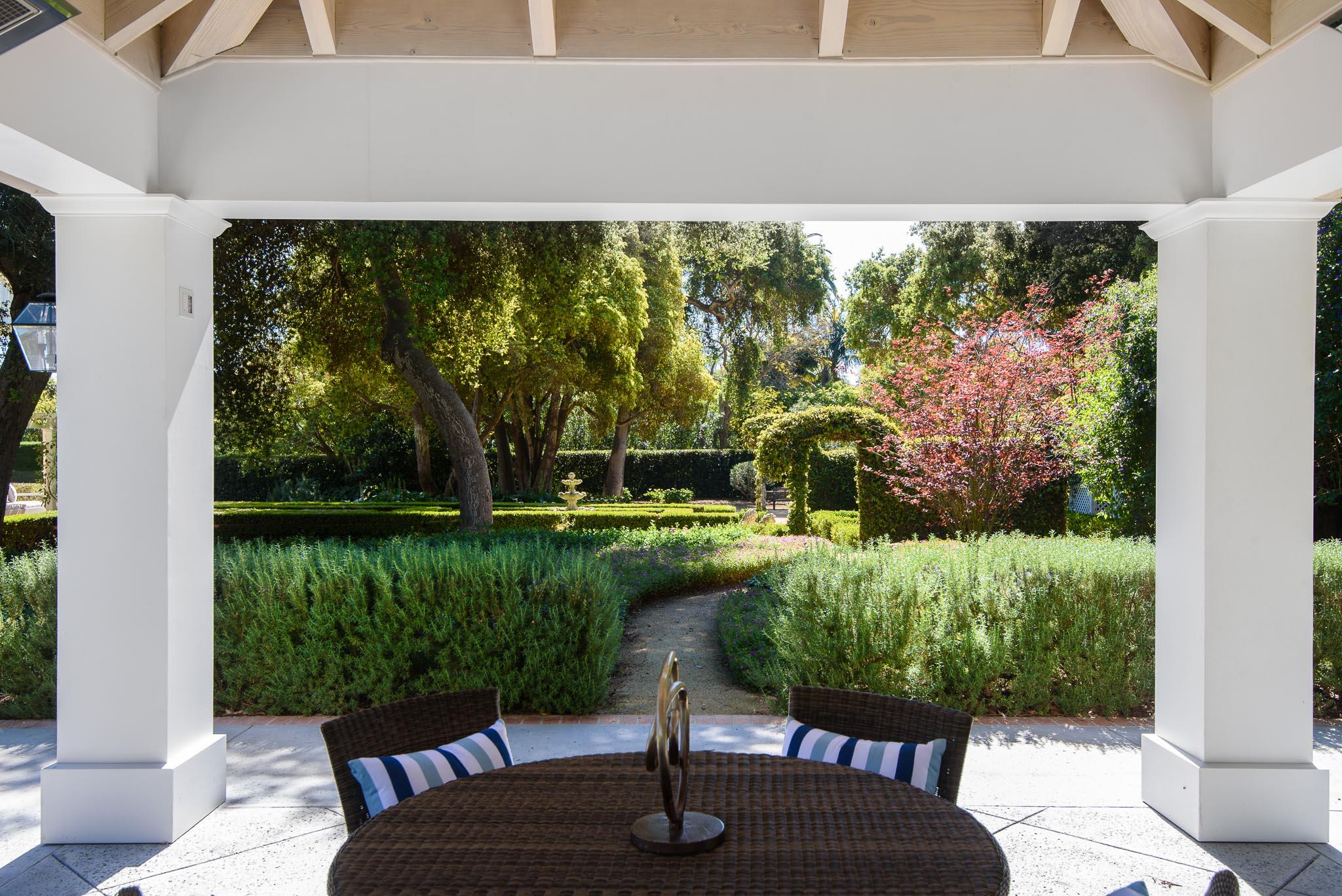 167 Pomar Lane Montecito, CA 93108 - Photo 27 of 35 a view of a garden from a window