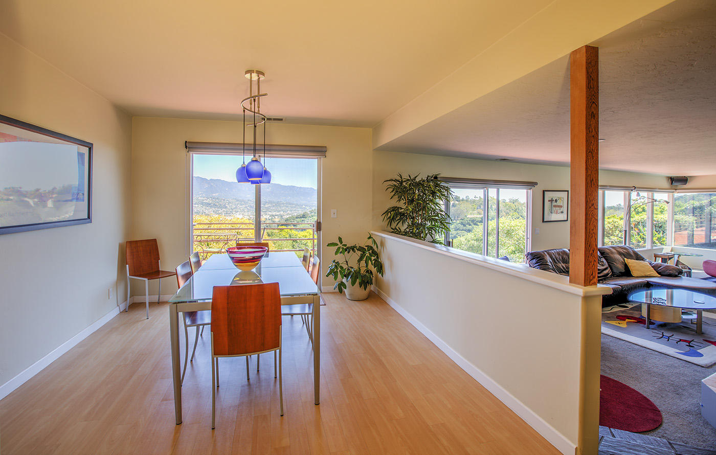 1264 Mountain View Road Santa Barbara, CA 93109 - Photo 3 of 20 Open dining to living room