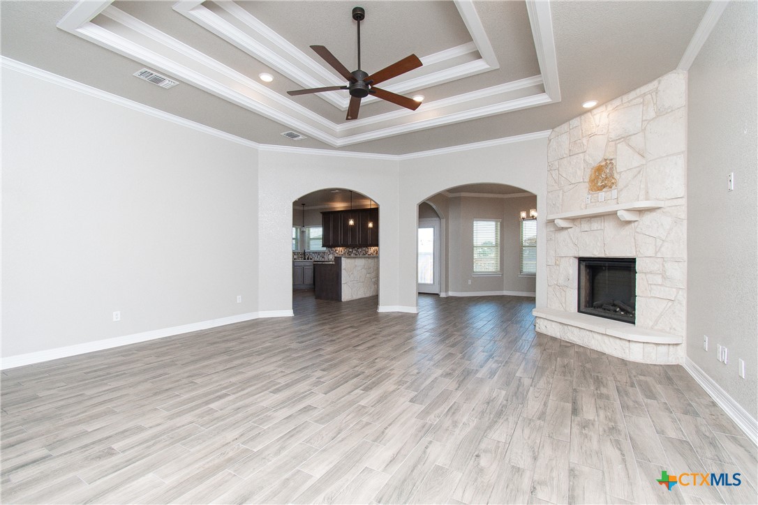 8101 Tenley Way Killeen, TX 76542 - Photo 5 of 29 a view of empty room with wooden floor and fan