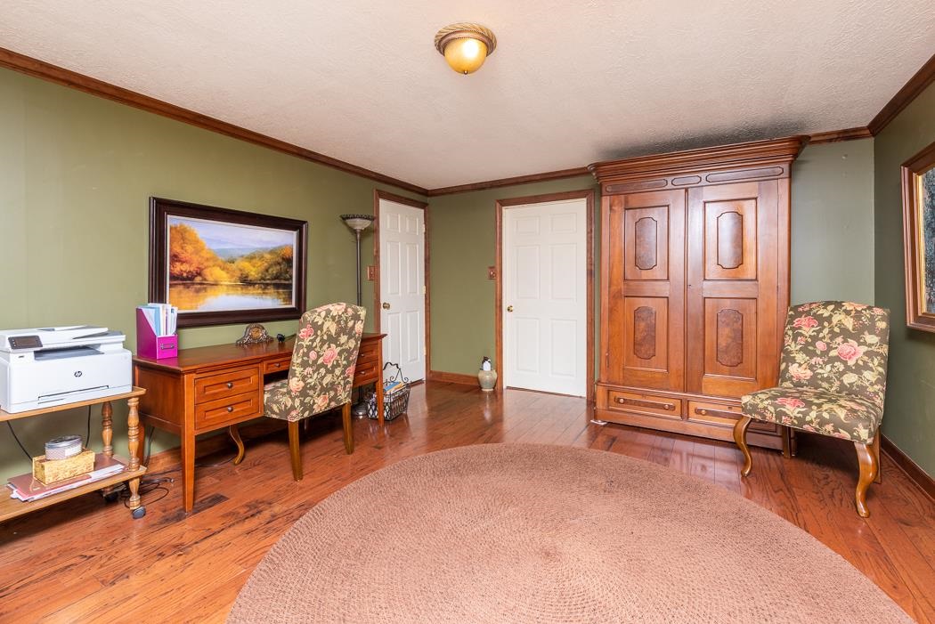 170 Old Back Road Raphine, VA 24472 - Photo 38 of 66 a living room with furniture and a flat screen tv