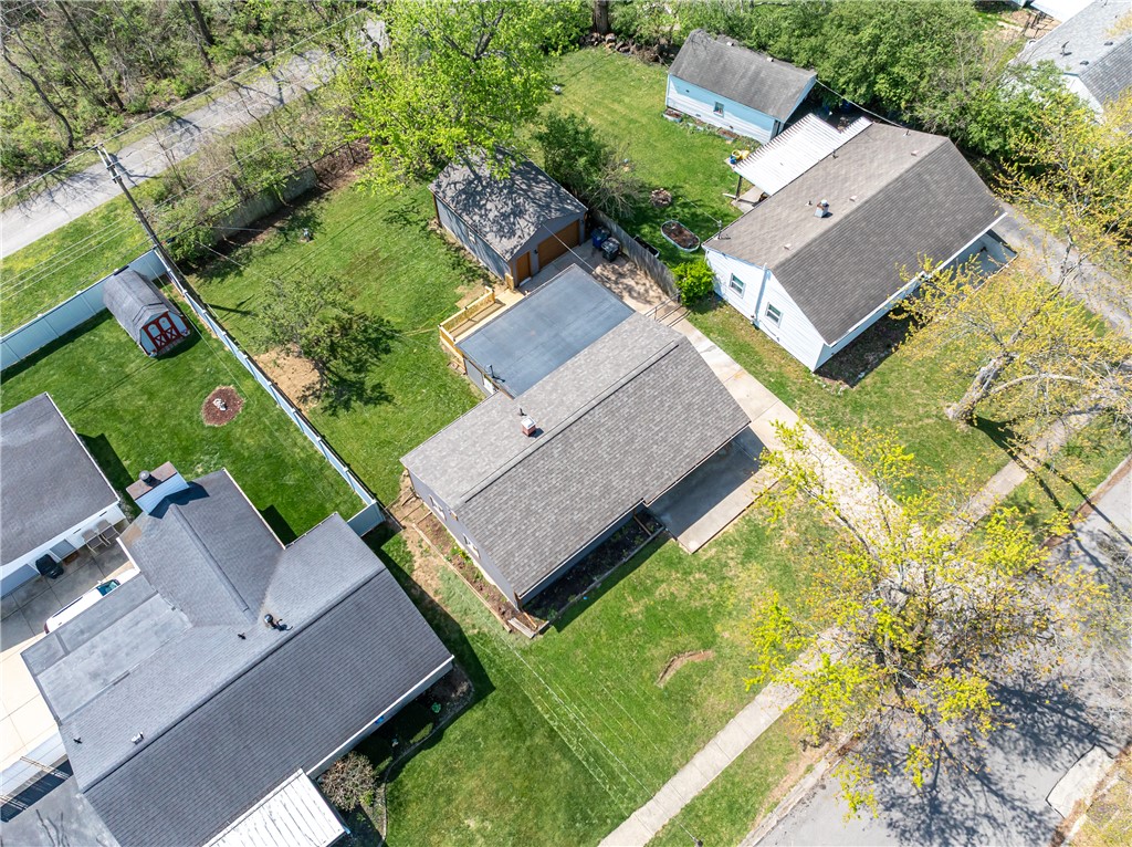 5240 Haverfield Road Dayton, OH 45432 - Photo 57 of 58 An aerial view showcases this property and its surrounding neighborhood, highlighting the spacious yard.