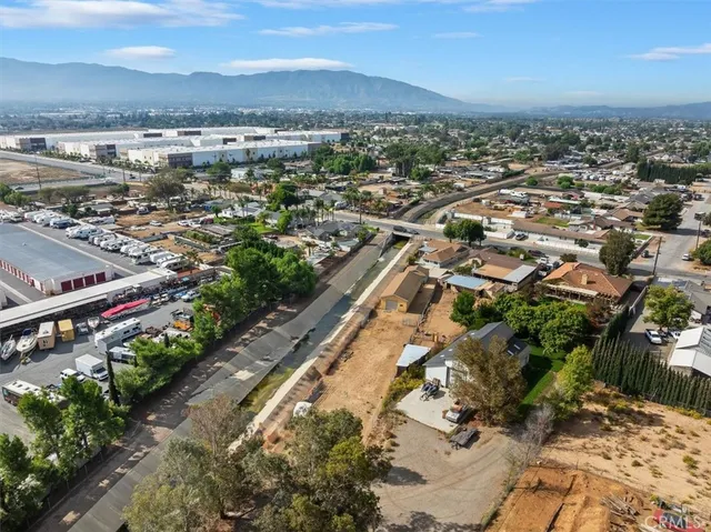 an aerial view of a city