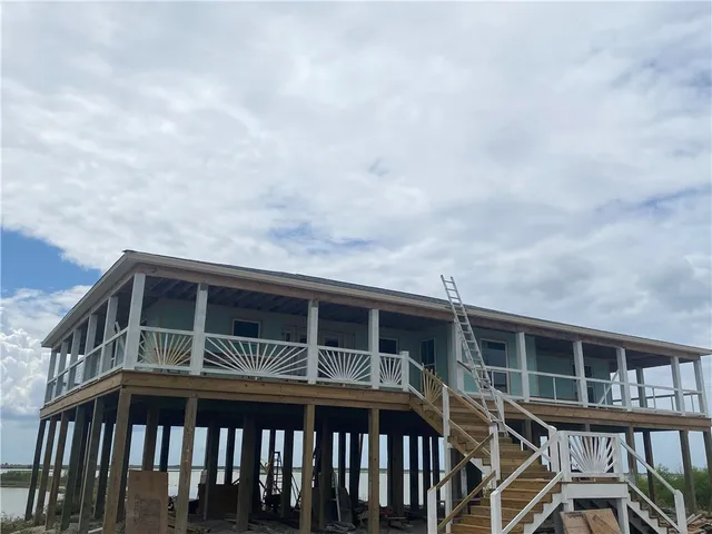 a front view of a house with balcony