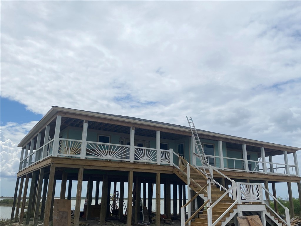 a front view of a house with balcony