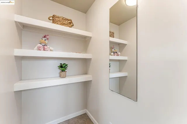 a room with shelf