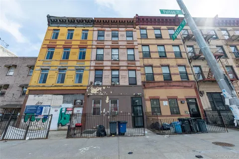 a front view of a building