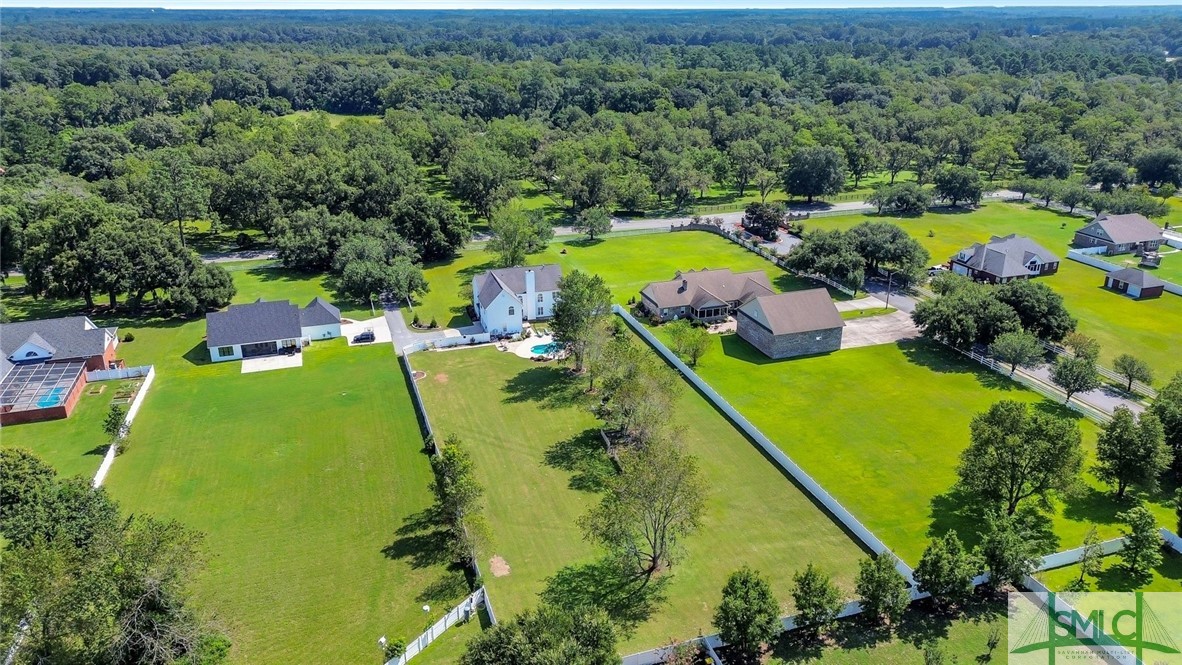 803 Honey Ridge Road Guyton, GA 31312 - Photo 47 of 50 Areal view of home, check out the beautiful orchar