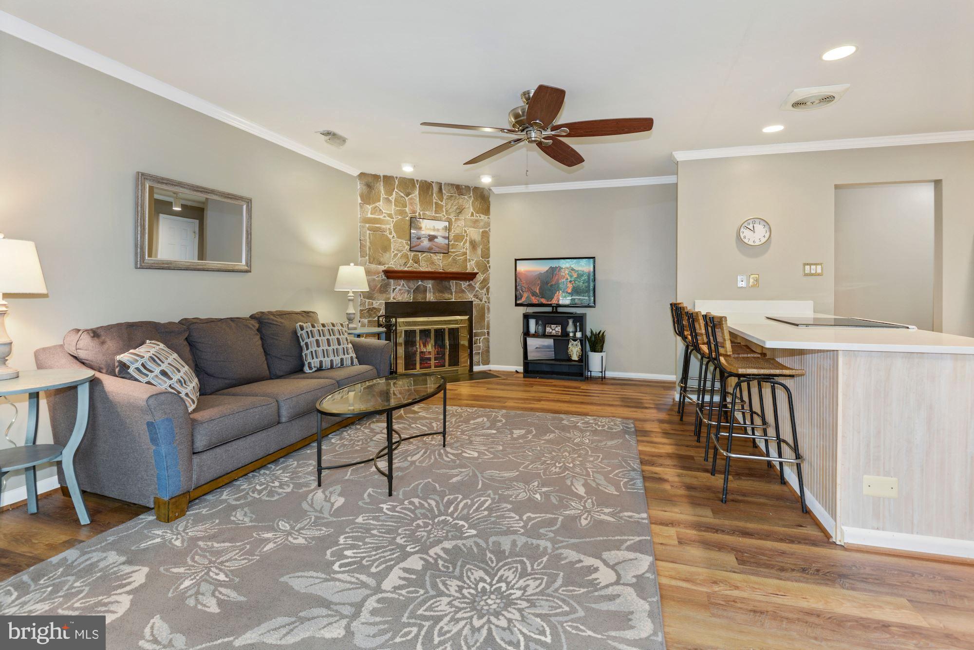 11310 Gatesborough Lane Reston, VA 20191 - Photo 5 of 43 Living Room w/ Wood Burning Fireplace