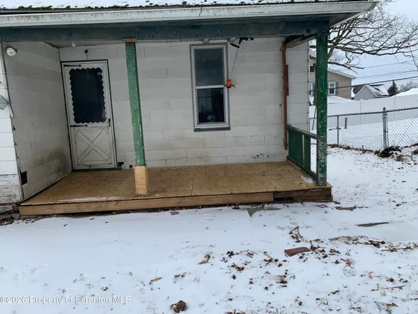 a view of a door of a house