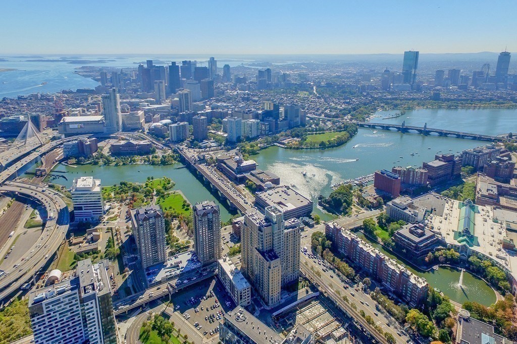 2 Earhart Street, Unit 120 Cambridge, MA 02141 - Photo 28 of 42 an aerial view of lake residential house with outdoor space and seating