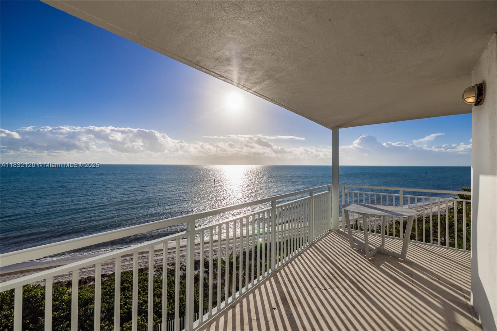 615 Ocean Drive, Unit 6A Key Biscayne, FL 33149 - Photo 33 of 40 a view of balcony with workspace