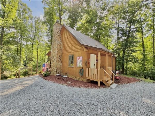 238 Trails End Road Blue Ridge, GA 30513 - Photo 1 of 32 a view of a house with backyard and garden