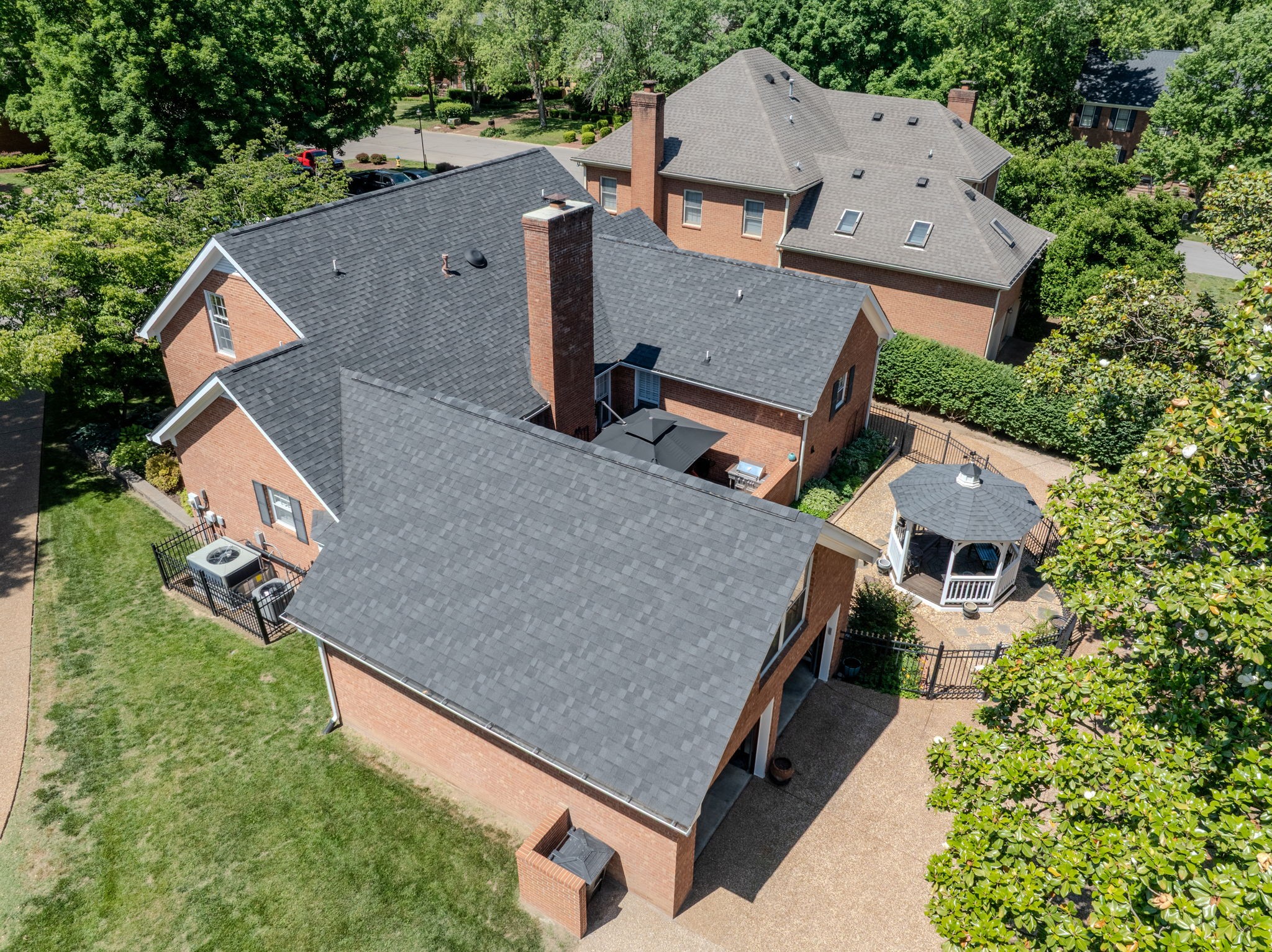 404 Chesterfield Place Franklin, TN 37064 - Photo 36 of 38 an aerial view of residential house with outdoor space and trees around