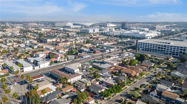 an aerial view of a city