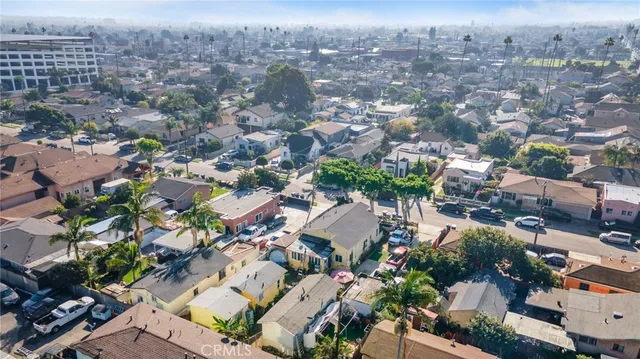 an aerial view of multiple house