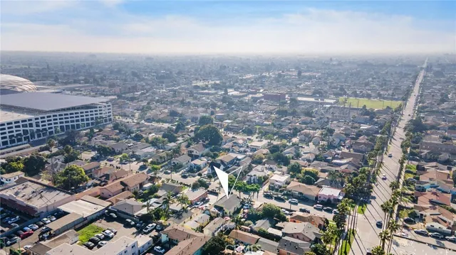 an aerial view of a city
