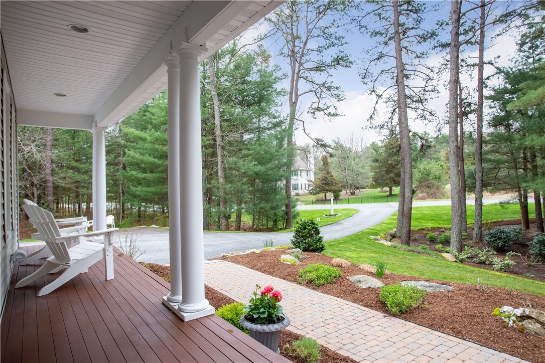 9 Cedar Meadows Road Charlestown, RI 02813 - Photo 3 of 39 Covered front porch with outdoor speakers, overlooking your meticulous front yard!