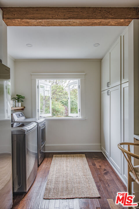 2124 Ridgeview Avenue Los Angeles, CA 90041 - Photo 13 of 33 an empty room with wooden floor and window