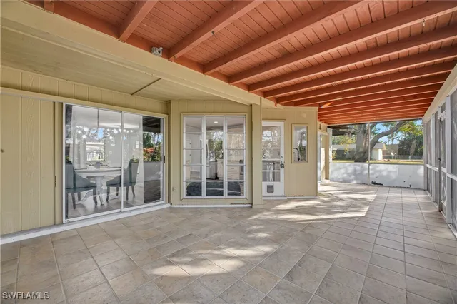 a view of a hall with an empty room