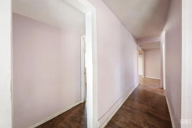 a view of hallway with closet