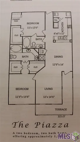 $1,600 | 6765 Corporate Boulevard, Unit 6205, Baton Rouge, LA 70809