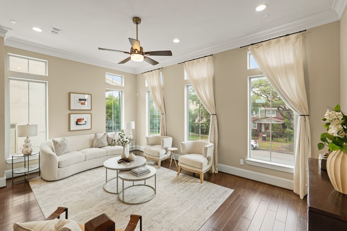 1812 Rosedale Street, Unit A Houston, TX 77004 - Photo 10 of 21 A second look at the living space—open, expansive, and designed for both comfort and entertaining.