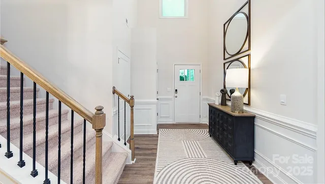 a view of a bathroom from the hallway
