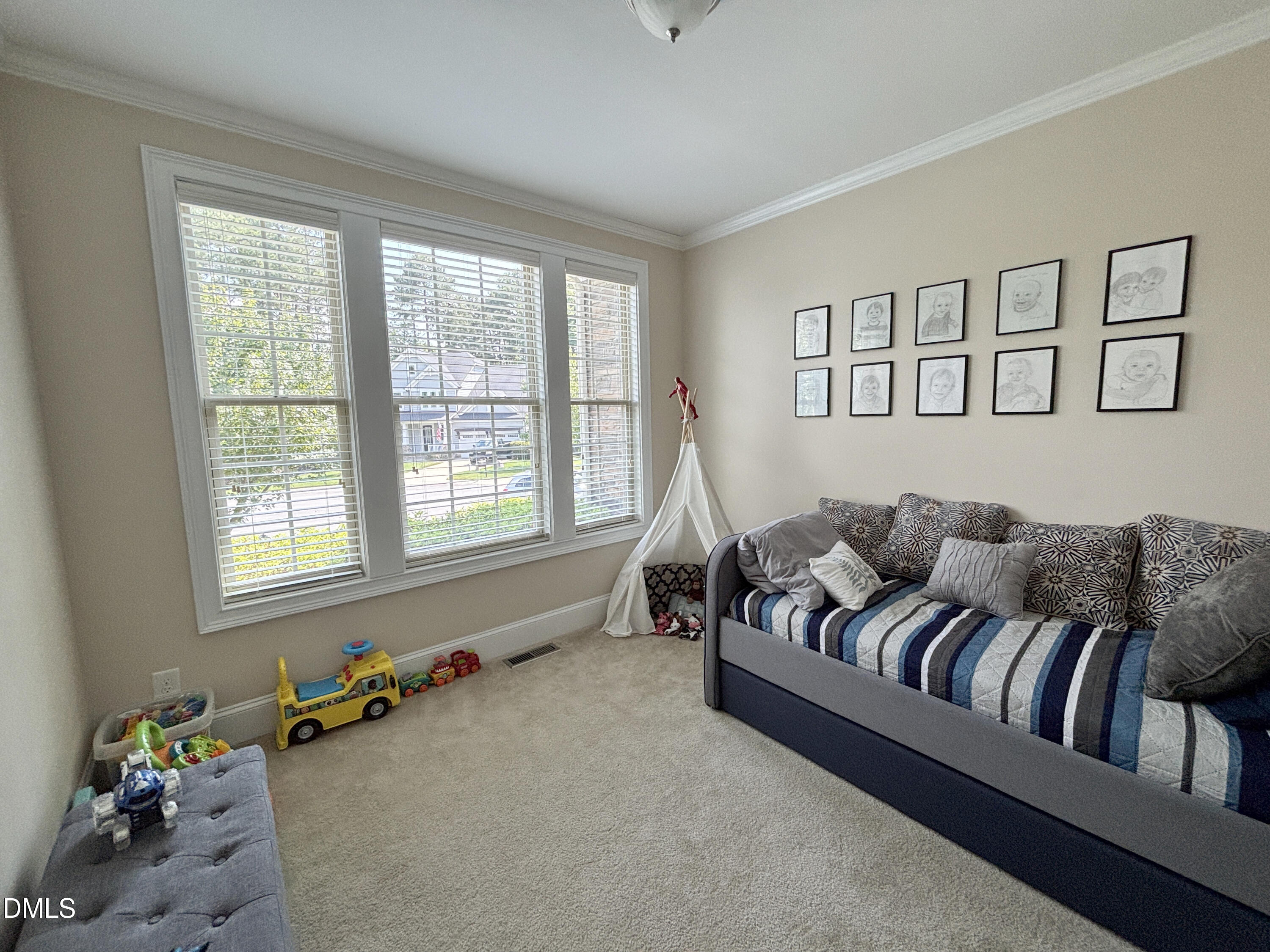 6 Rio Grande Court Durham, NC 27703 - Photo 33 of 45 office with french door (being used as playroom for grandchildren)