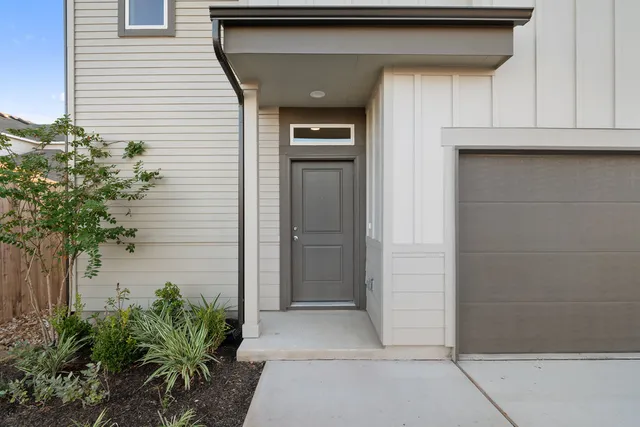 a view of front door of house
