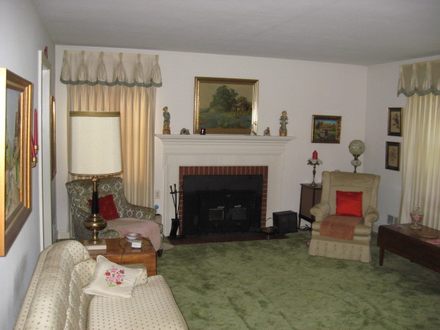 4003 Cove Road Roanoke, VA 24017 - Photo 10 of 14 a living room with furniture and a fireplace