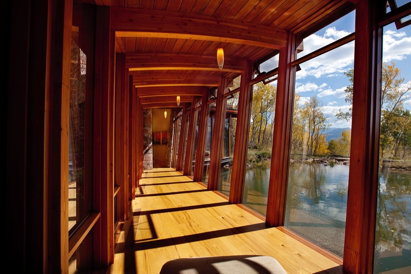 680 Hawn Lane Telluride, CO 81435 - Photo 18 of 18 glass walkway to master wing with office
