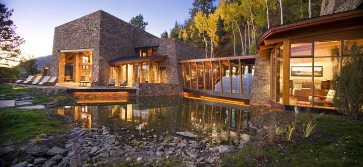 680 Hawn Lane Telluride, CO 81435 - Photo 2 of 18 stone and glass exterior