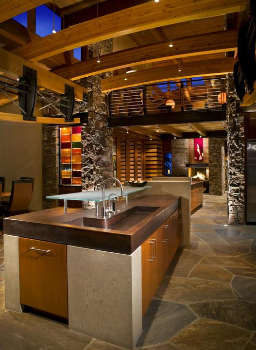 680 Hawn Lane Telluride, CO 81435 - Photo 5 of 18 kitchen with poured concrete counters