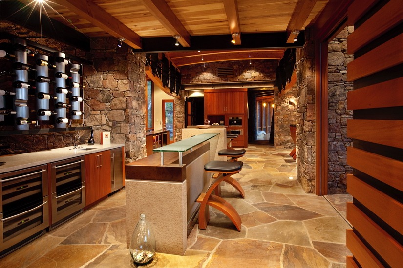 680 Hawn Lane Telluride, CO 81435 - Photo 9 of 18 bar area with custom wine rack