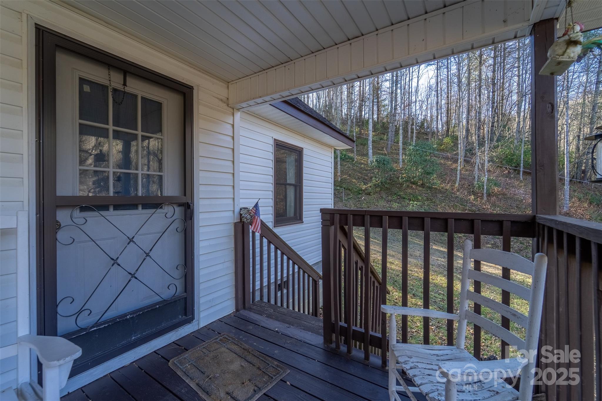 109 Hog Cove Road Sylva, NC 28779 - Photo 24 of 48 a view of wooden balcony