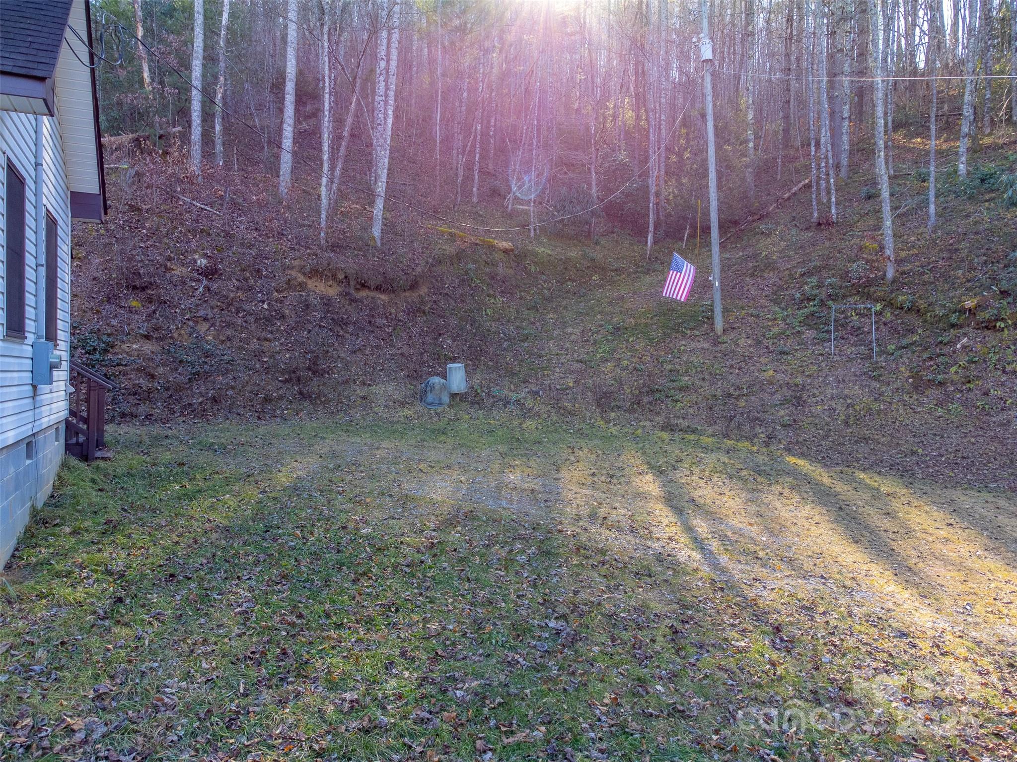 109 Hog Cove Road Sylva, NC 28779 - Photo 30 of 48 a view of a backyard with trees