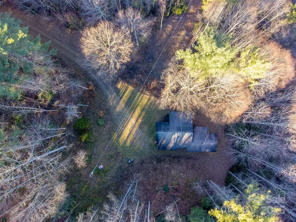 a view of a yard of a house