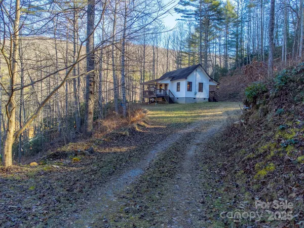 a front view of house with yard and trees